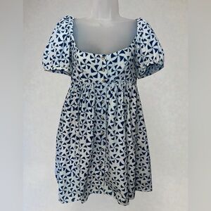 Ciao Lucia Blue and White Pinwheel Dress